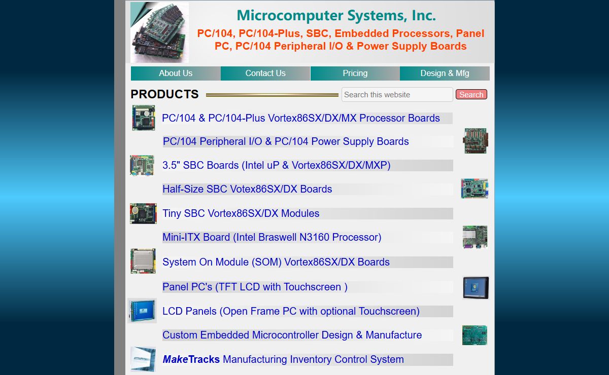 PC/104, PC/104-Plus, SBC. Embedded Processors, Panel PC, PC/104 Peripheral I/O and PC/104 Power Supply Boards