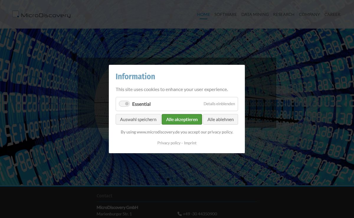 Home - MicroDiscovery GmbH