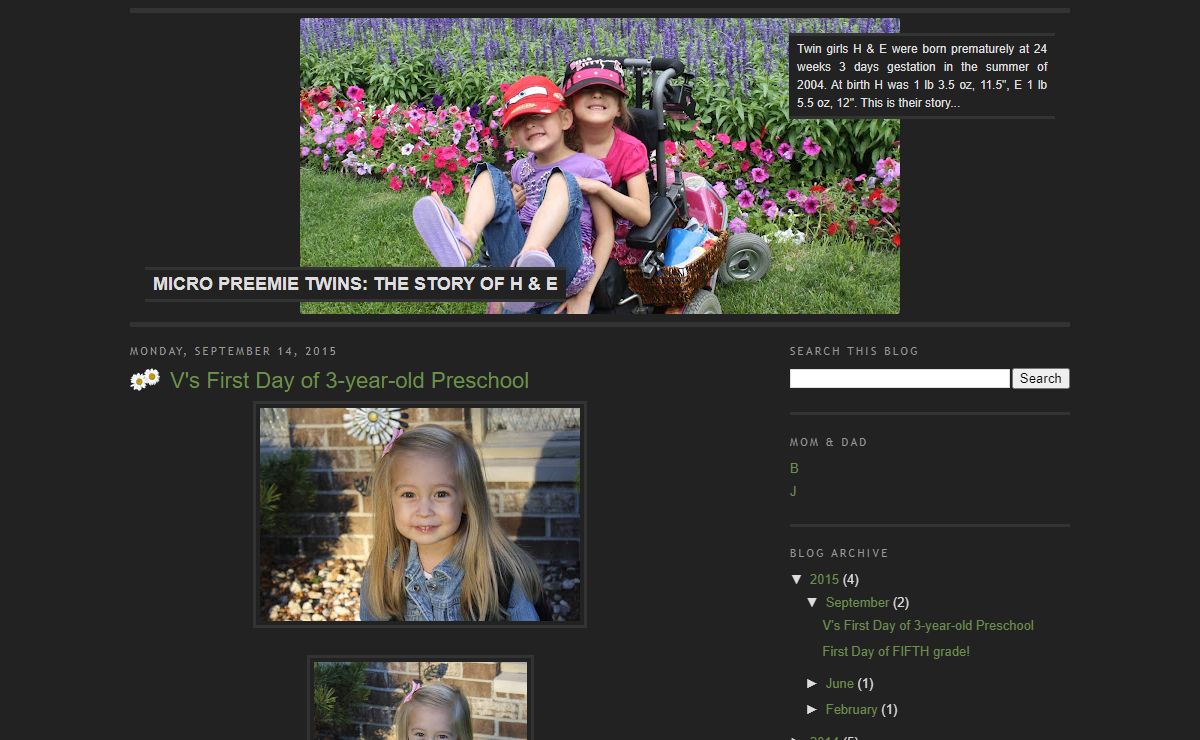 Micro Preemie Twins: The Story of H & E
