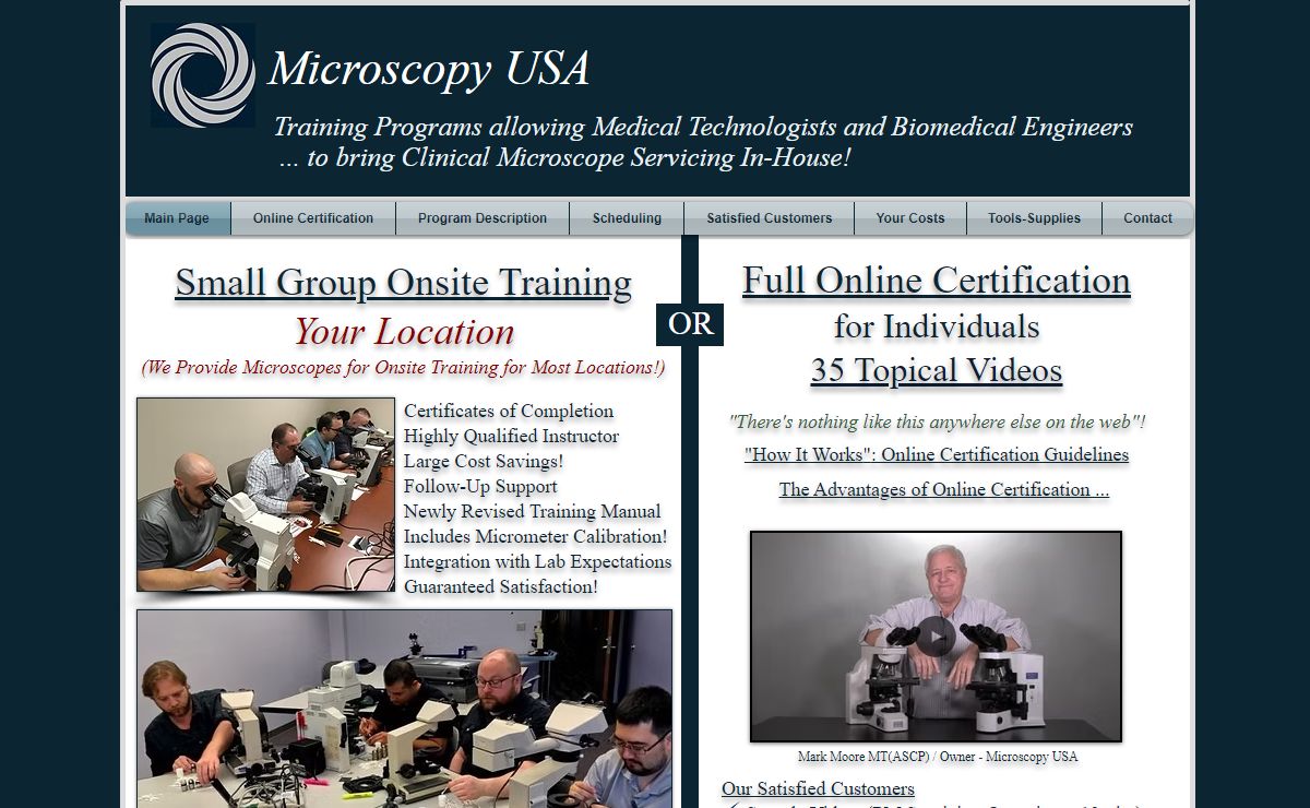 Microscopy USA - Microscope Training Classes for Biomed Engineers