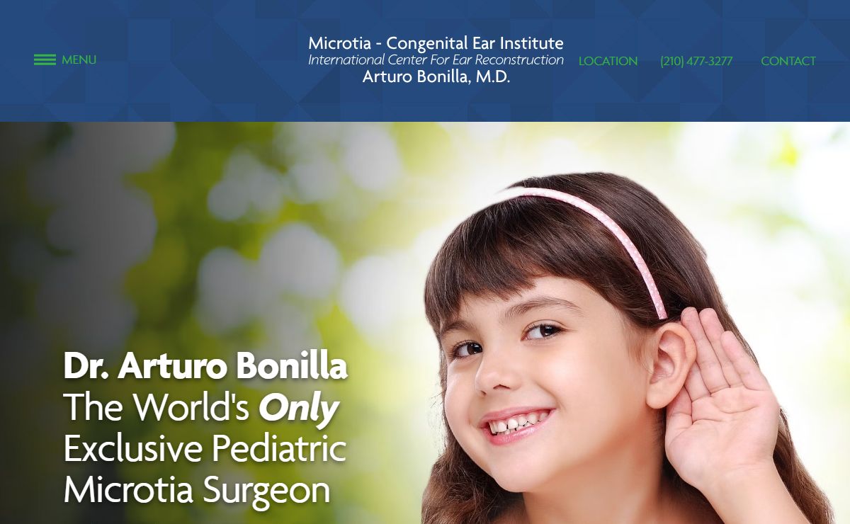 Microtia - Congenital Ear Institute: Dr. Bonilla - Internationally Renowned Microtia Surgeon