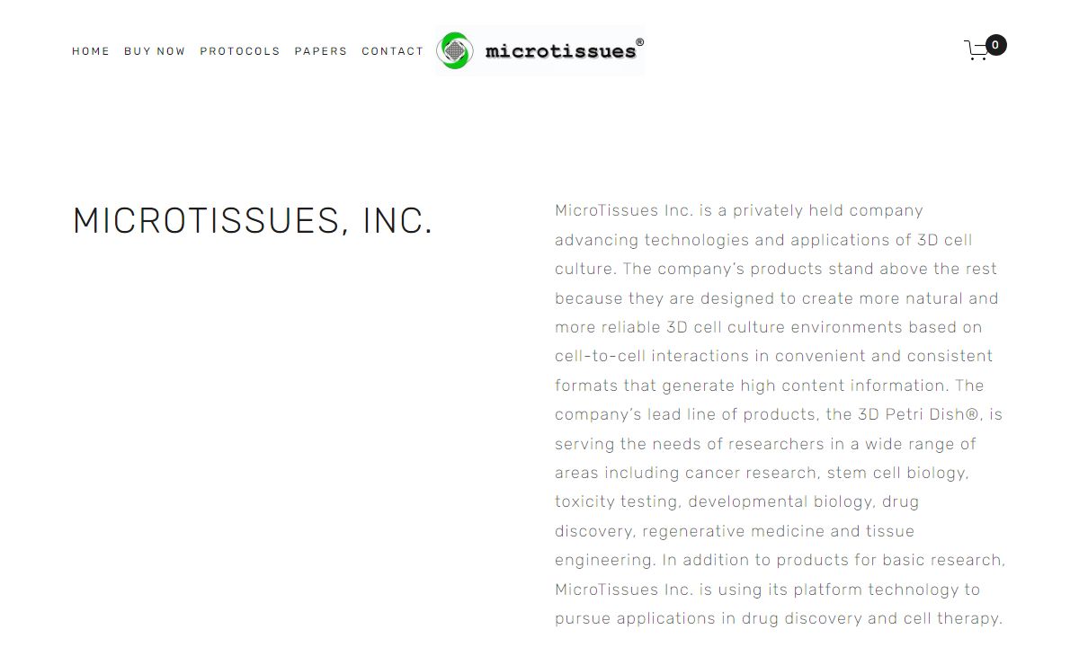 3D Petri Dish by Microtissues, Inc.