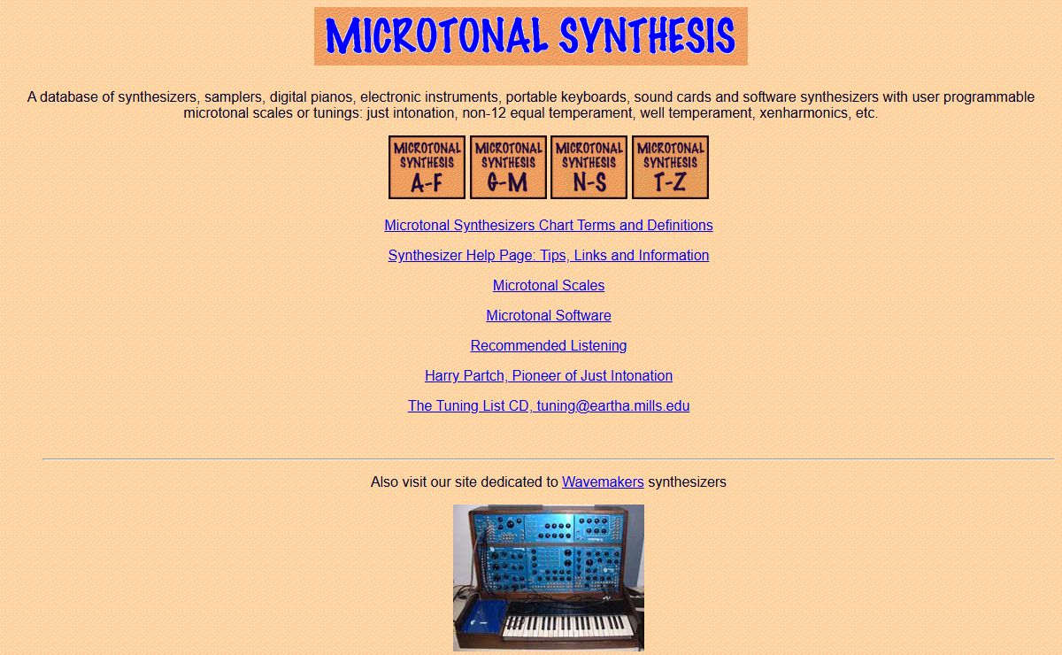 Microtonal Synthesis