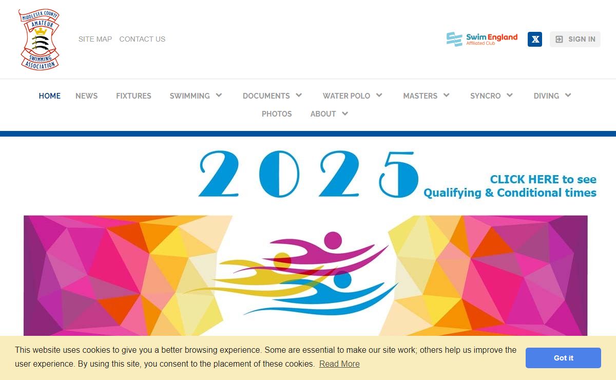 Middlesex County Amateur Swimming Association Home