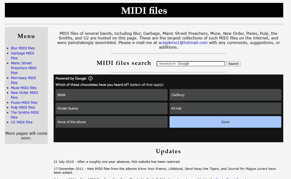 MIDI files