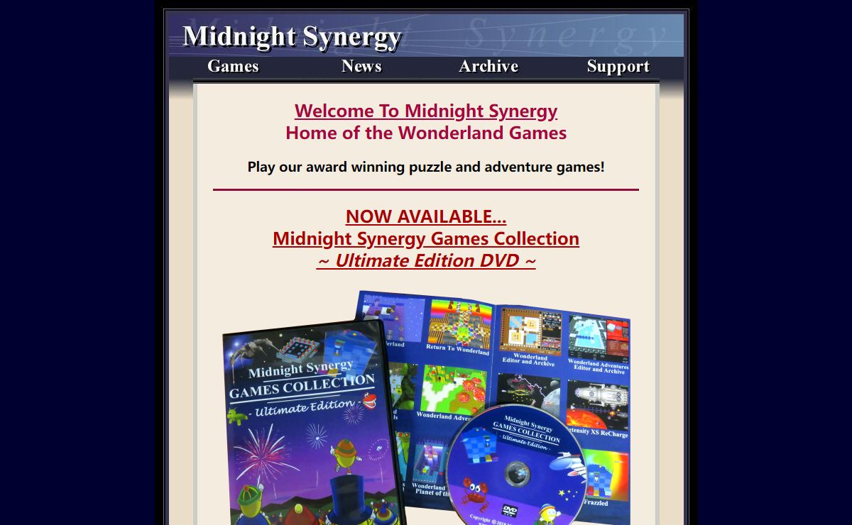 Wonderland Adventures and other Puzzle Games at Midnight Synergy