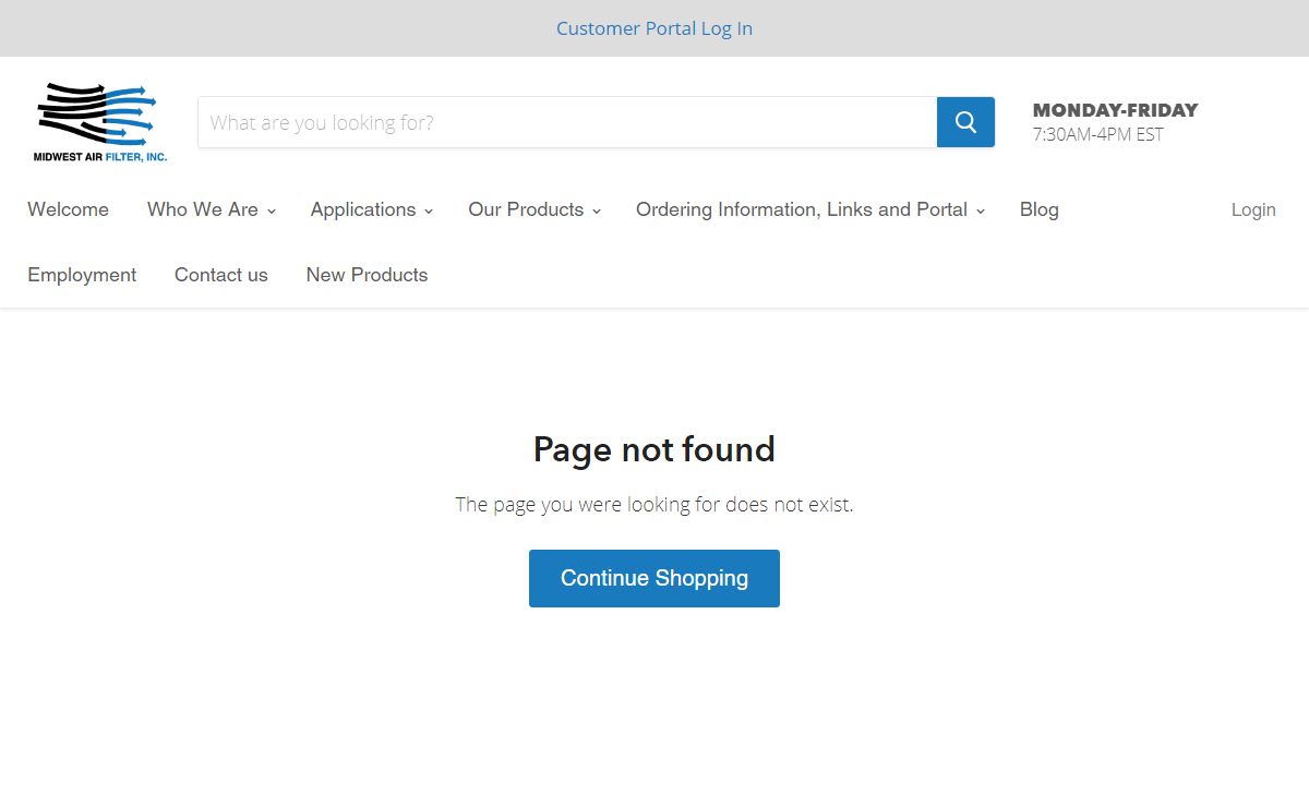 404 Not Found – Midwest Air Filter, Inc