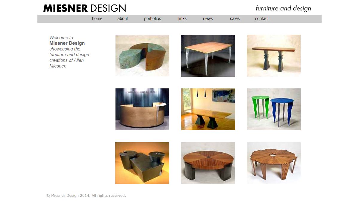 Miesner Design: Custom Furniture, Art Furniture and Furniture Design by Allen Miesner