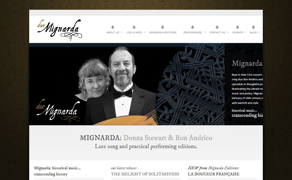 Mignarda | Lute Song Duo & Practical Performing Editions