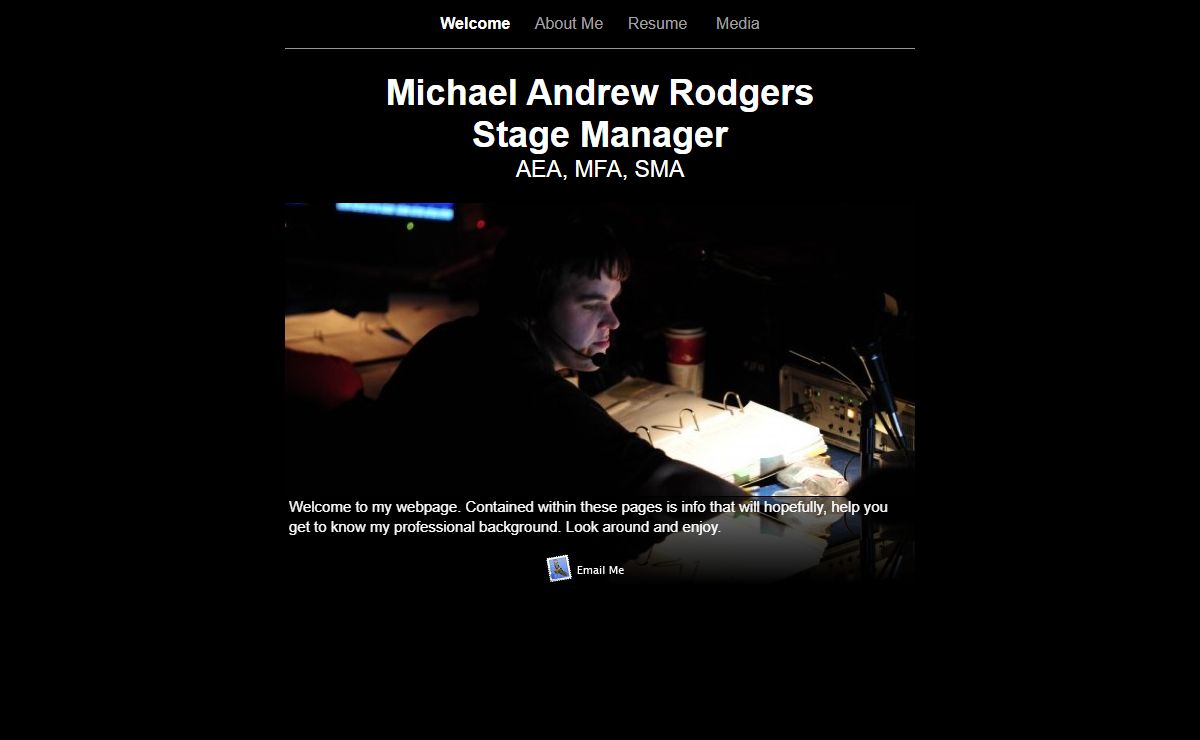 Michael Andrew Rodgers Stage Manager AEA, MFA, SMA