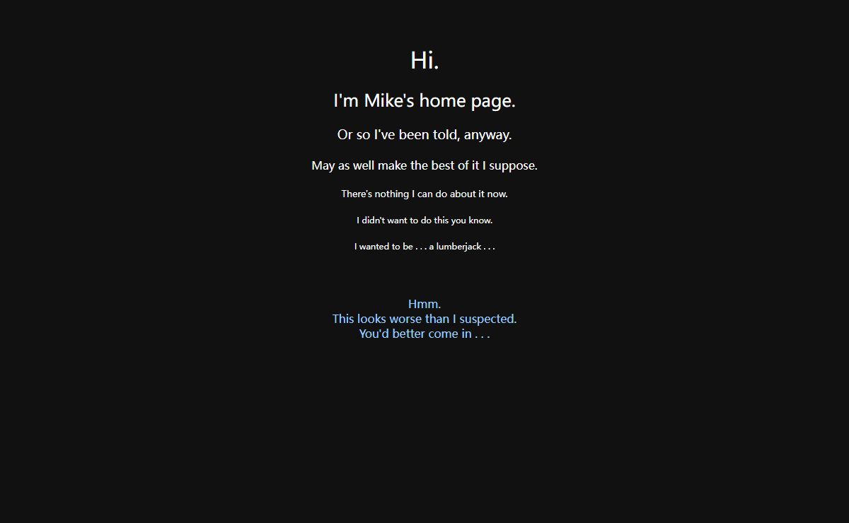Mike's Homepage