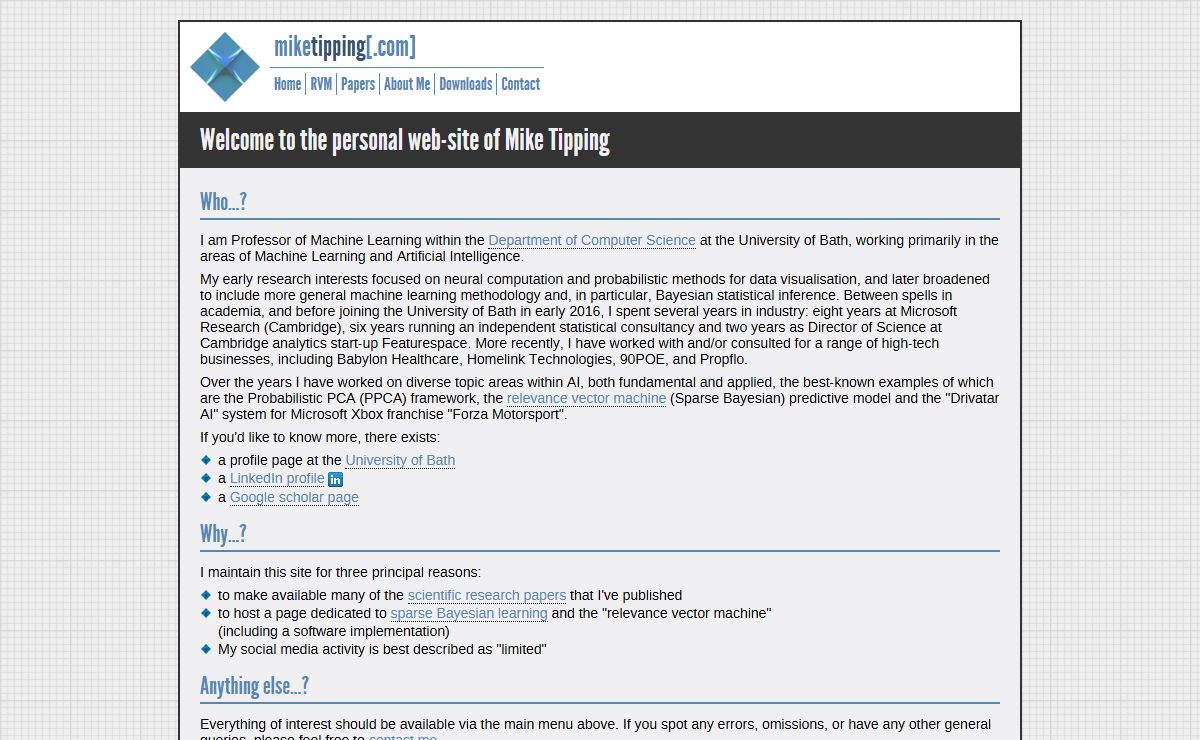 miketipping.com :: homepage of Mike Tipping
