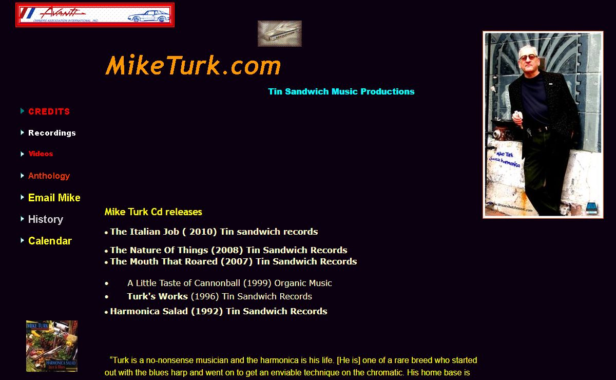 JAZZ HARMONICA - MIKE TURK Jazz Harmonica Virtuoso and Master