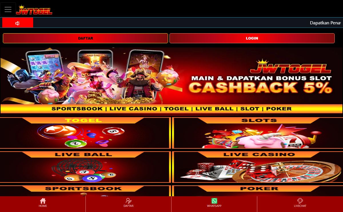 Jwtogel Daftar Togel Online Terpercaya Resmi dan Situs Togel Hari Ini Terbesar