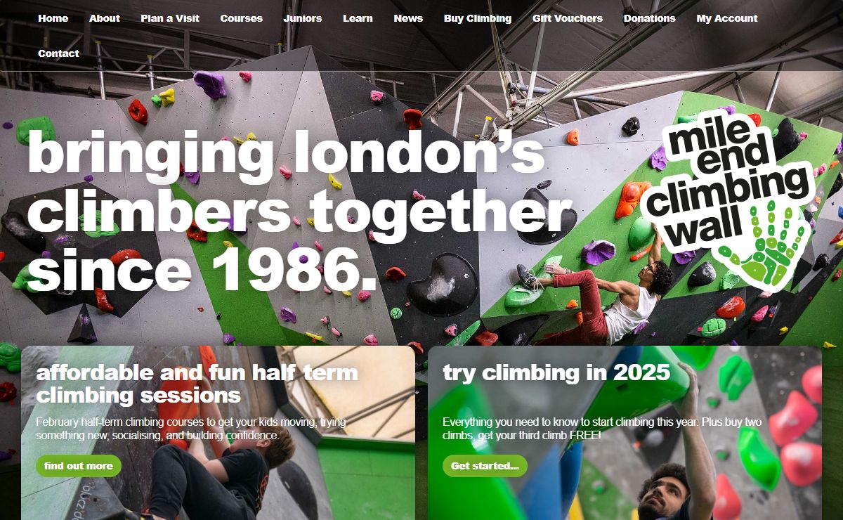 Mile End Climbing Wall