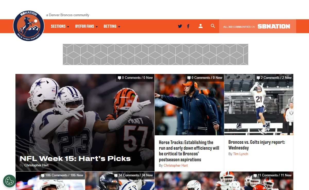 Mile High Report, a Denver Broncos community