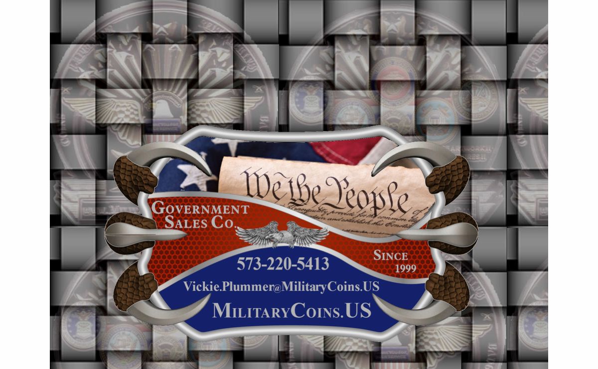 CUSTOM DESIGNED MILITARY COINS, FREE EXTRA THICKNESS |GOVERNMENT SALES CO, CAMP LEJEUNE, NC