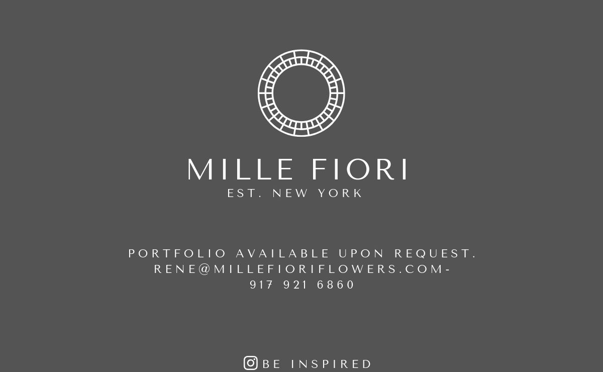 Mille Fiori - Flowers & Events by Dutch Floral Design Artist Rene Hofstede