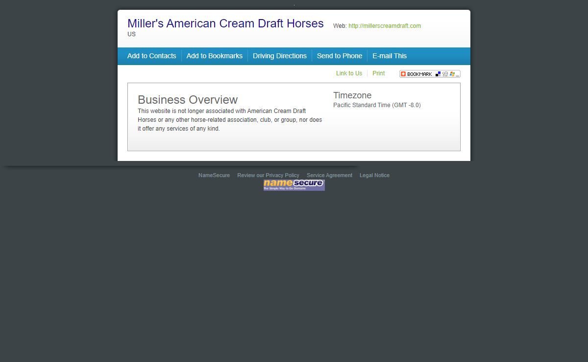 Miller's American Cream Draft Horses