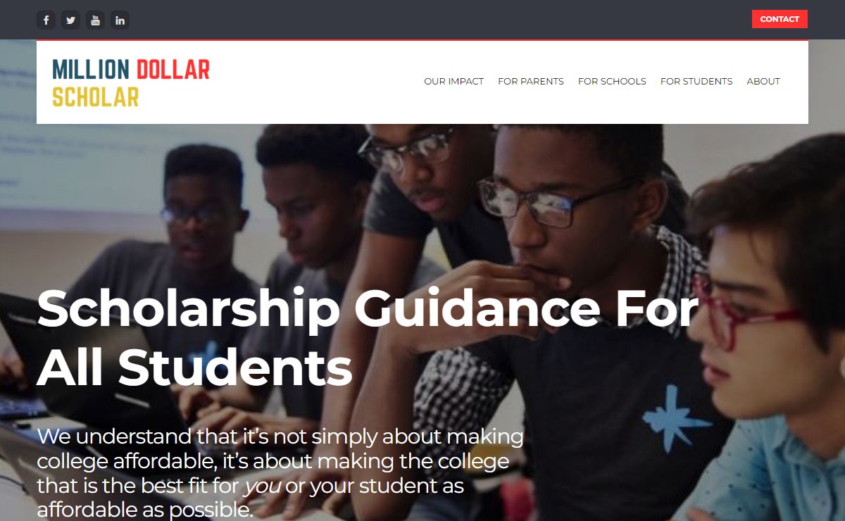 Million Dollar Scholar – They Help You Find Scholarships; We Help You Win.
