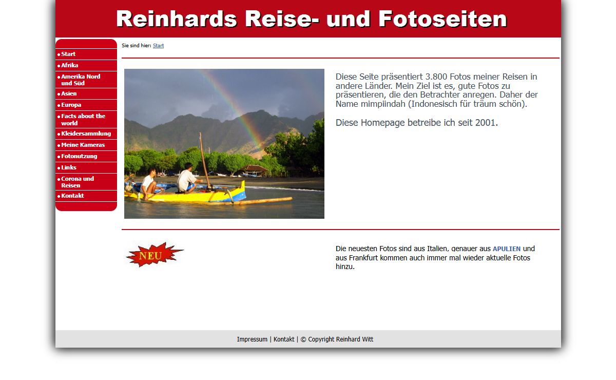 Reinhards Reise- und Fotoseiten