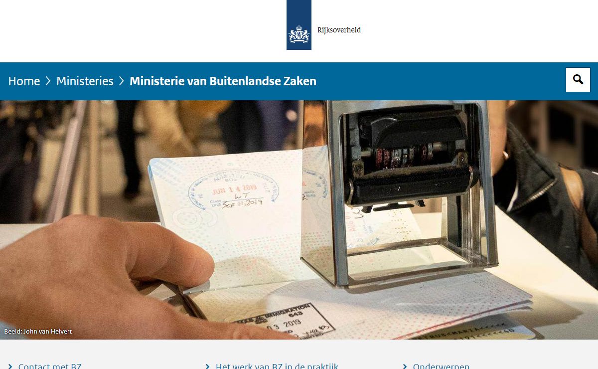 Ministerie van Buitenlandse Zaken | Rijksoverheid.nl