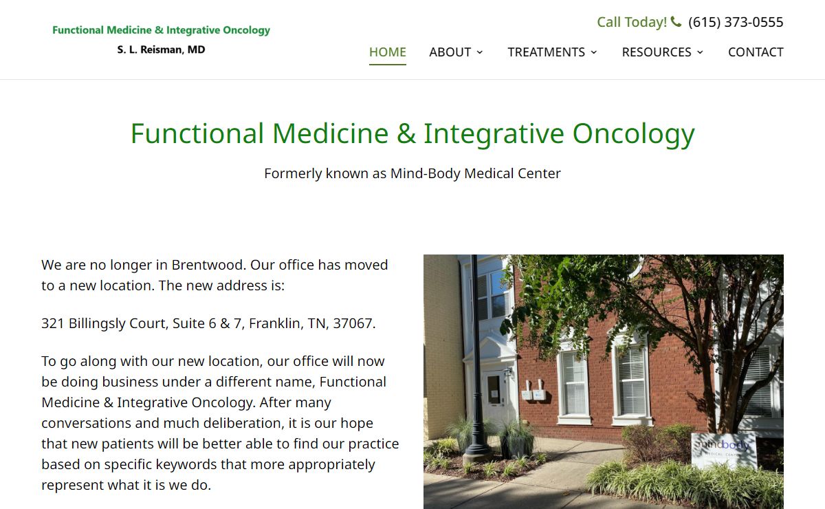 Functional Medicine & Integrative Oncology