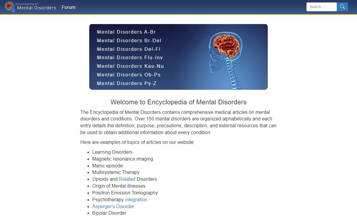 Encyclopedia of Mental Disorders