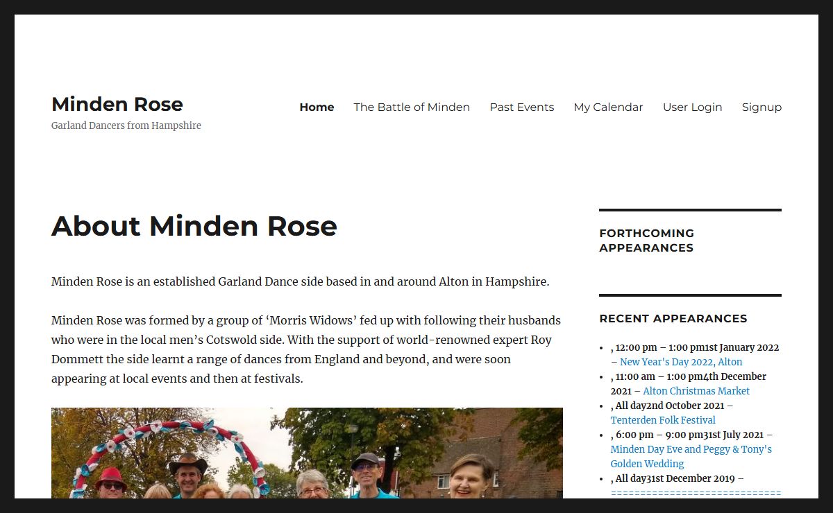 Minden Rose – Garland Dancers from Hampshire