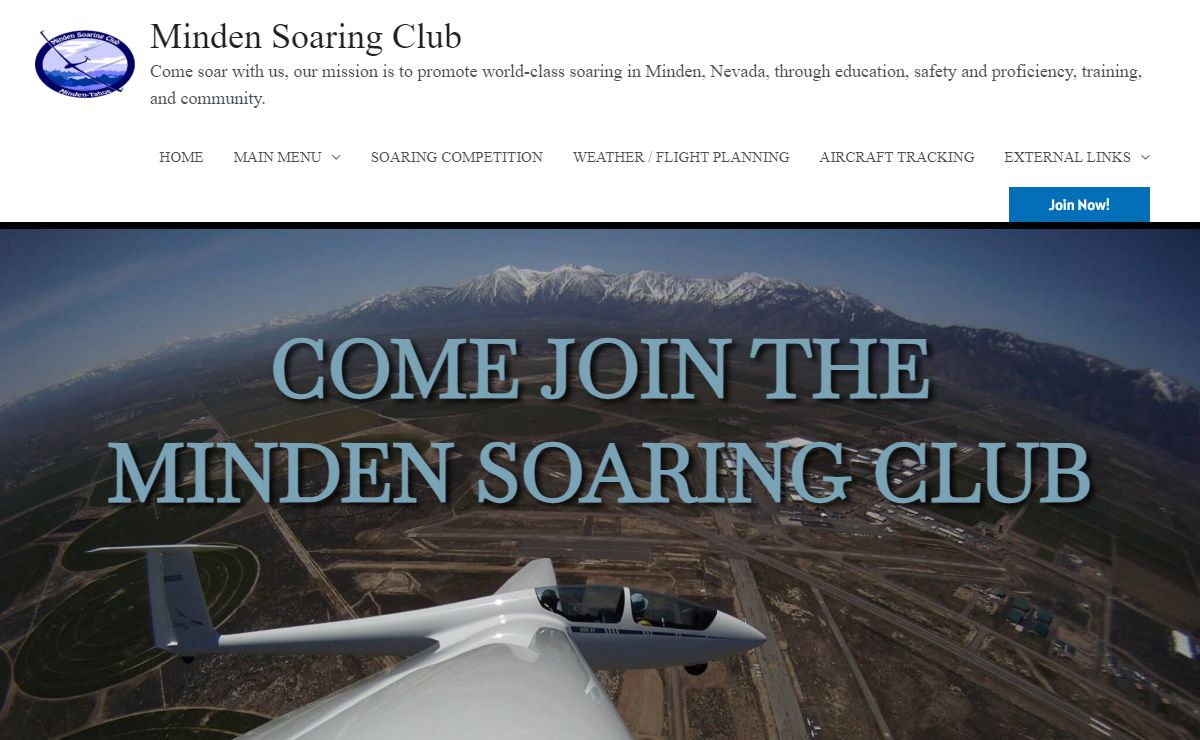 Minden Soaring Club – Come soar with us, our mission is to promote world-class soaring in Minden, Nevada, through education, safety and proficiency, training, and community.