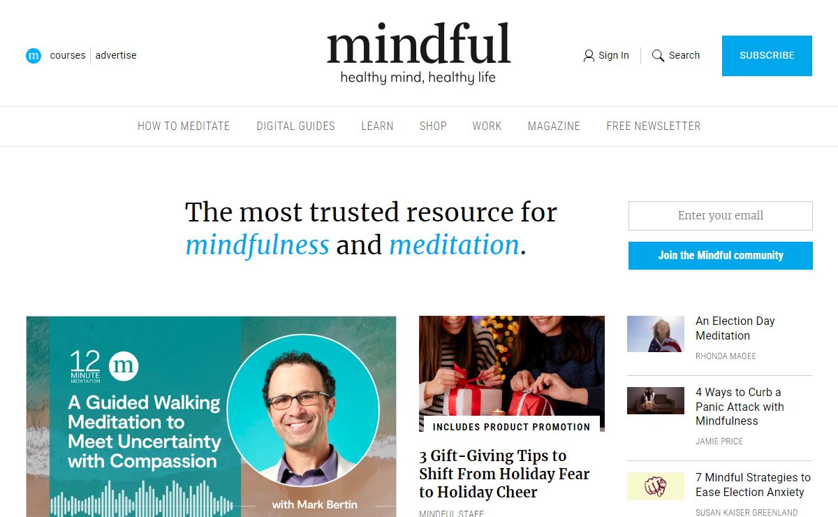 Mindful - healthy mind, healthy life