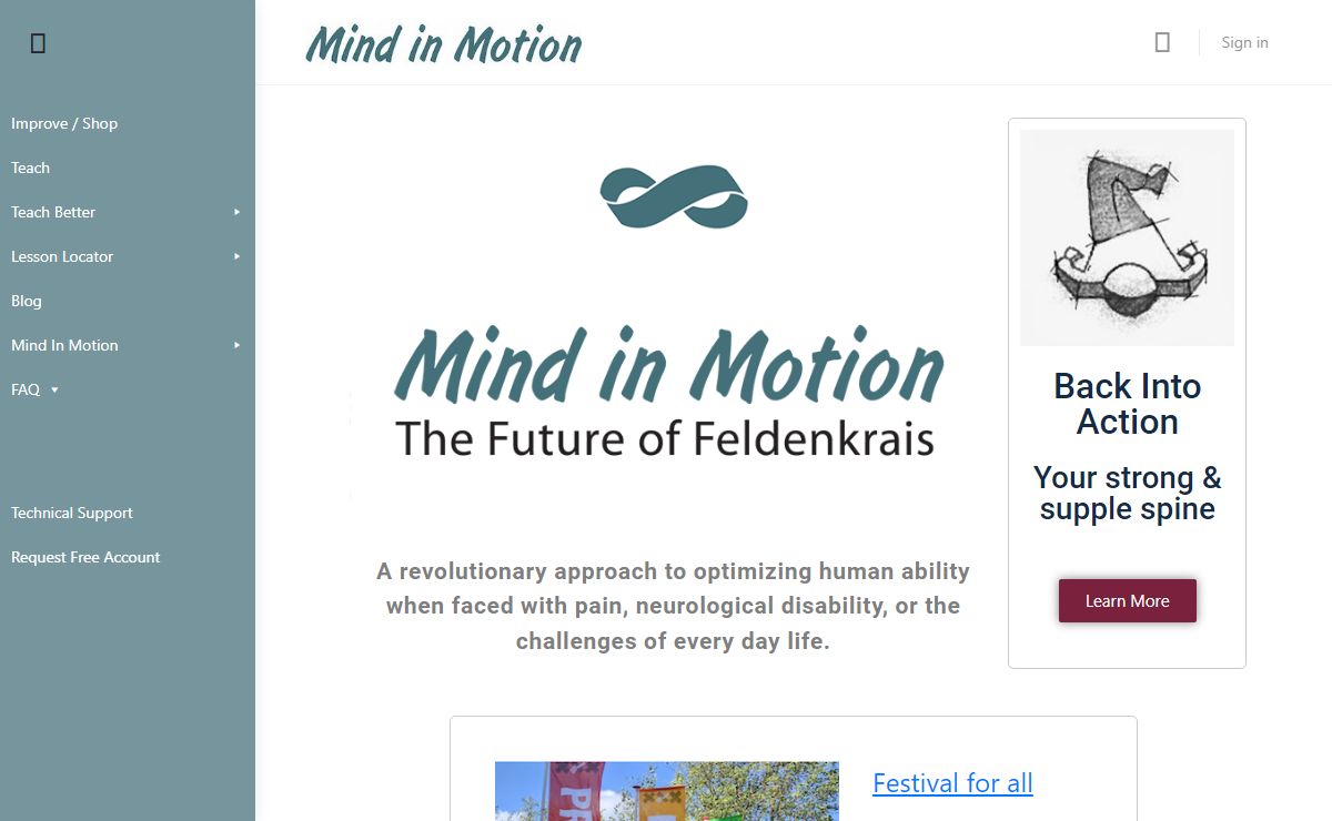 Mind in Motion - The Future of Feldenkrais - Mind in Motion