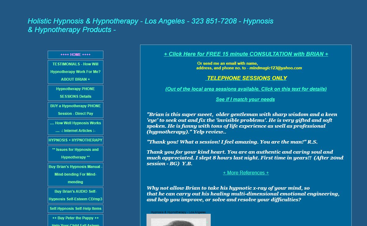 Hypnosis & Hypnotherapy Los Angeles Home Page