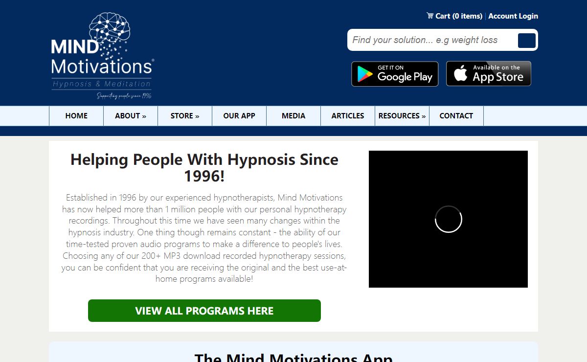 Hypnotherapy Programs Online | Hypnosis Program Free | Mind Motivations