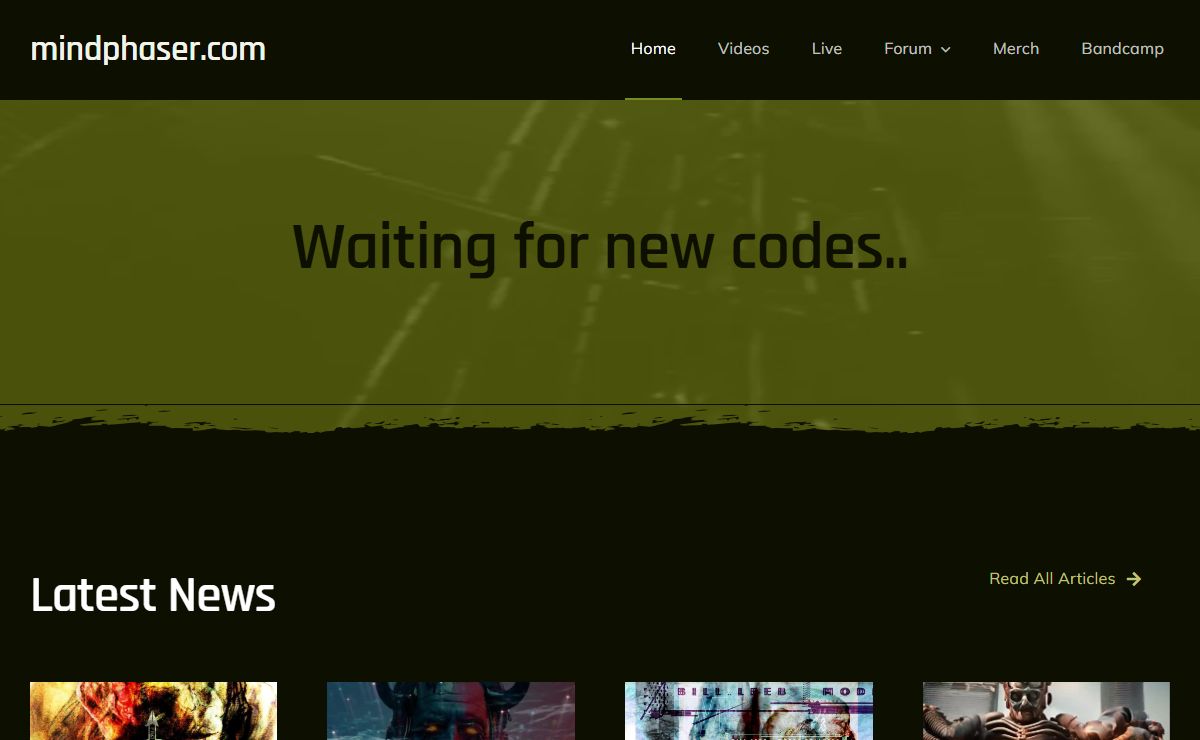 mindphaser.com – waiting for new codes