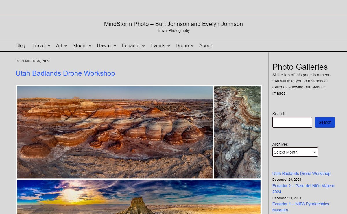 MindStorm Photography Blog and Gallery – Travel Photography by Burt Johnson and Evelyn Johnson