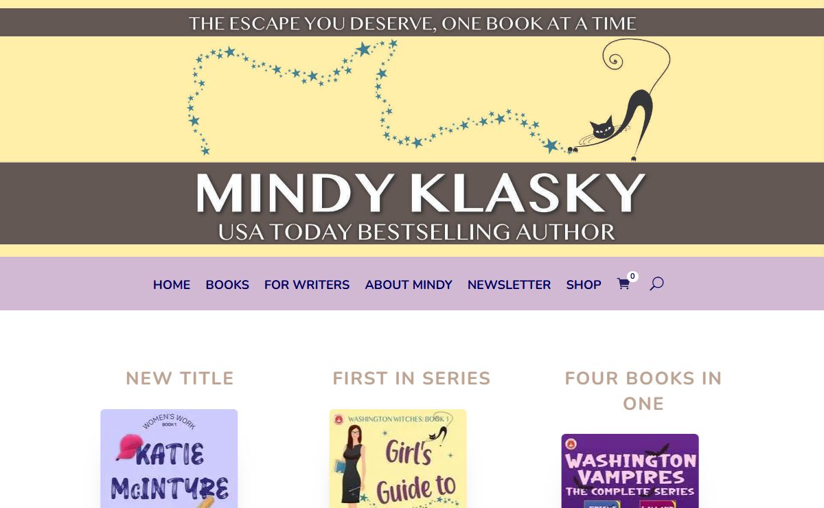 Mindy Klasky, Author | The escape you deserve, one book at a time...