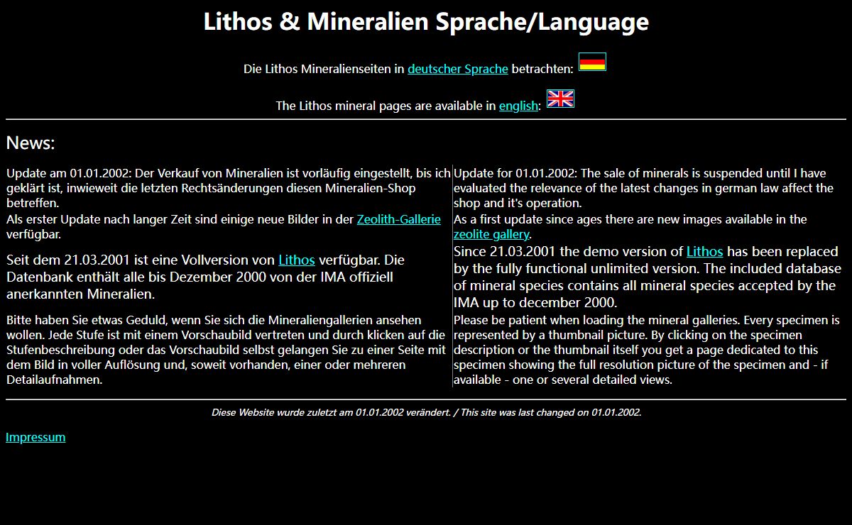 Lithos und Mineralien
