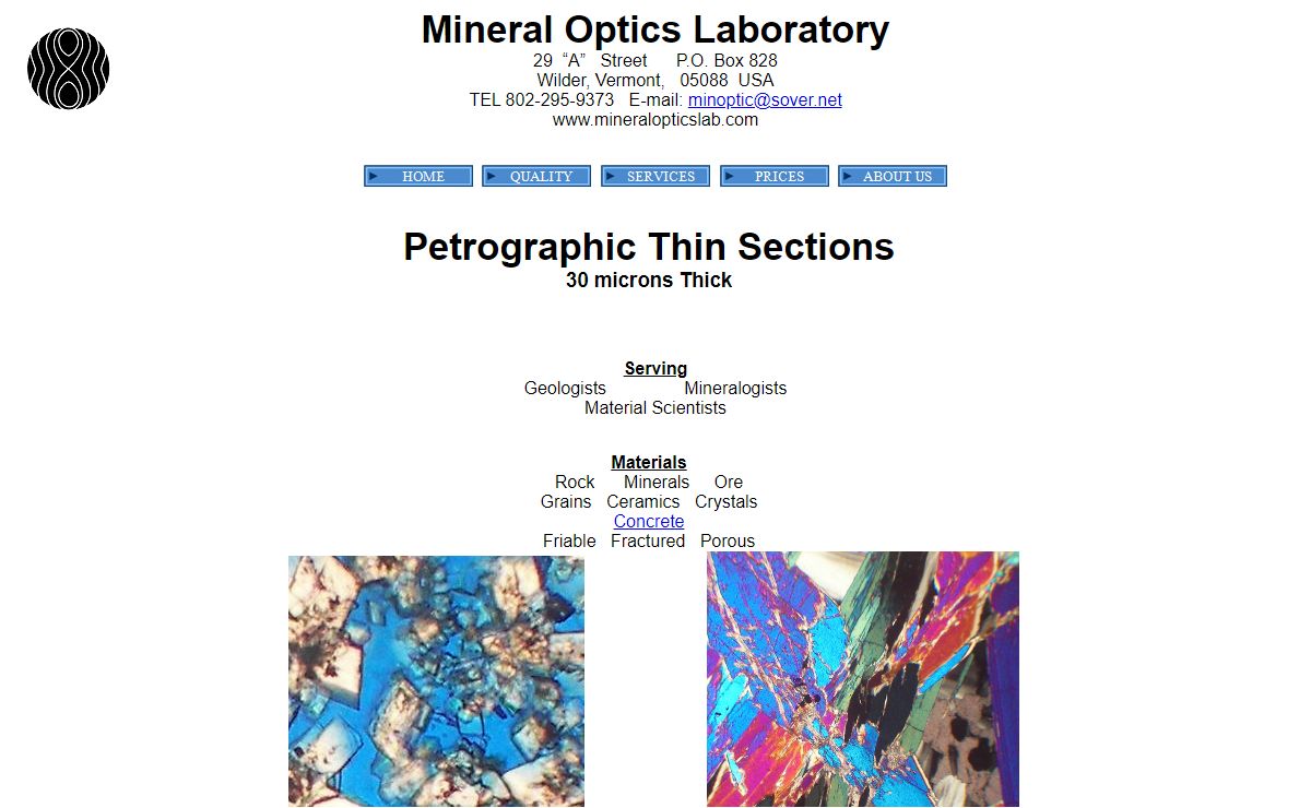 Petrographic Thin Section Service