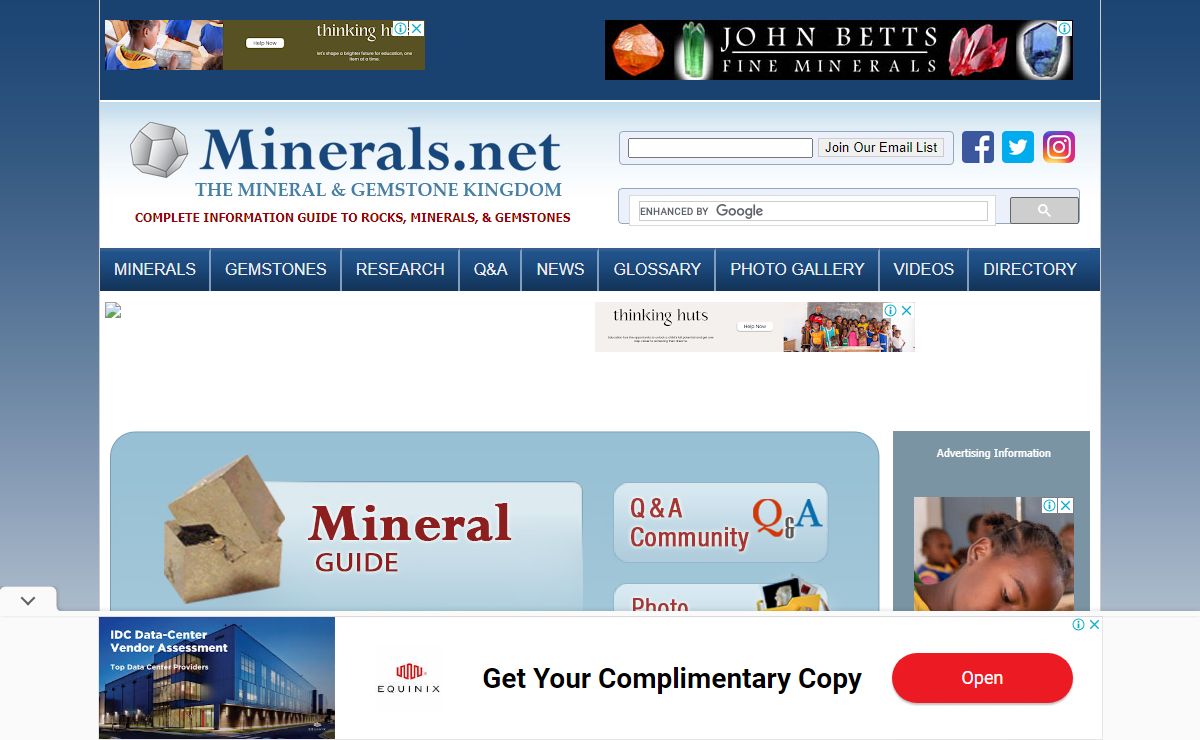 The Mineral and Gemstone Kingdom: Home