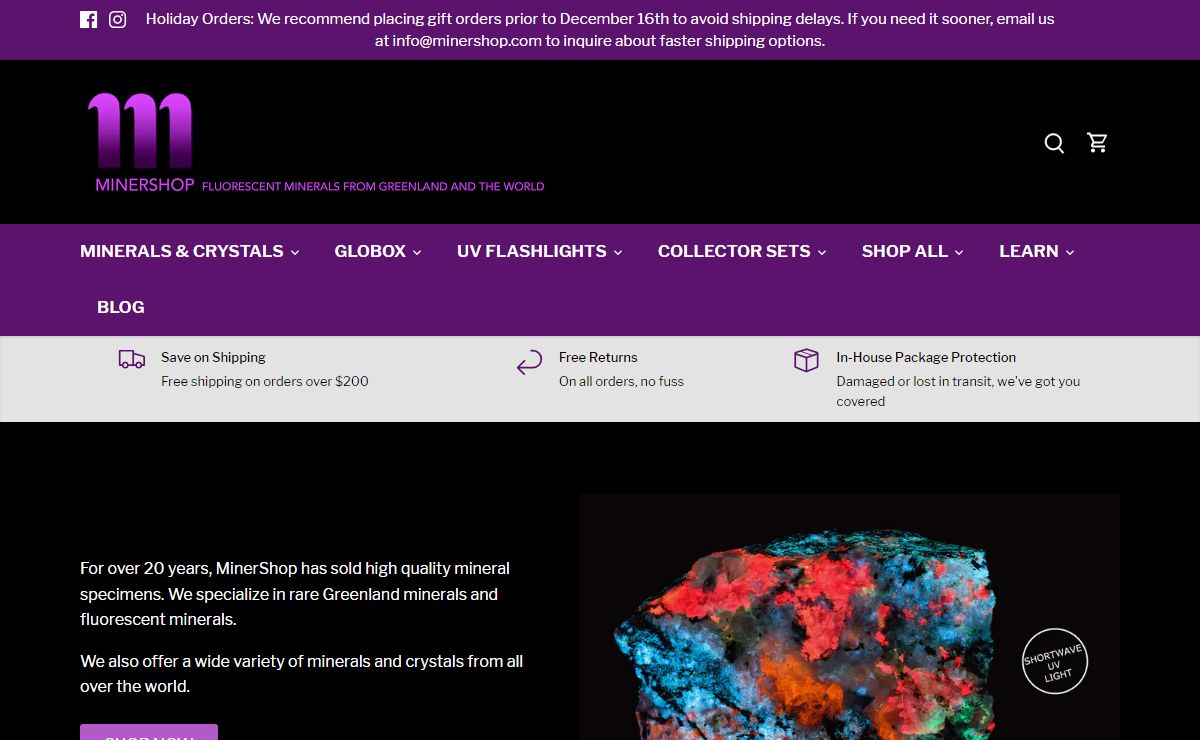 Greenland Minerals, Fluorescent Minerals For Sale | MinerShop