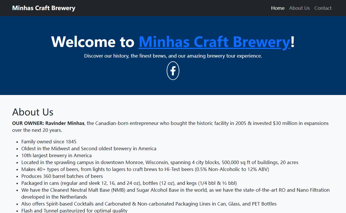 Minhas Craft Brewery