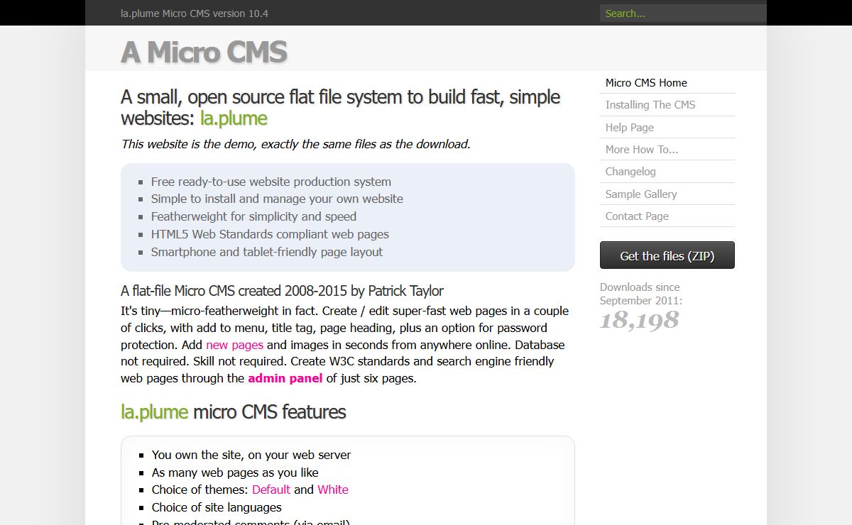 A Micro CMS