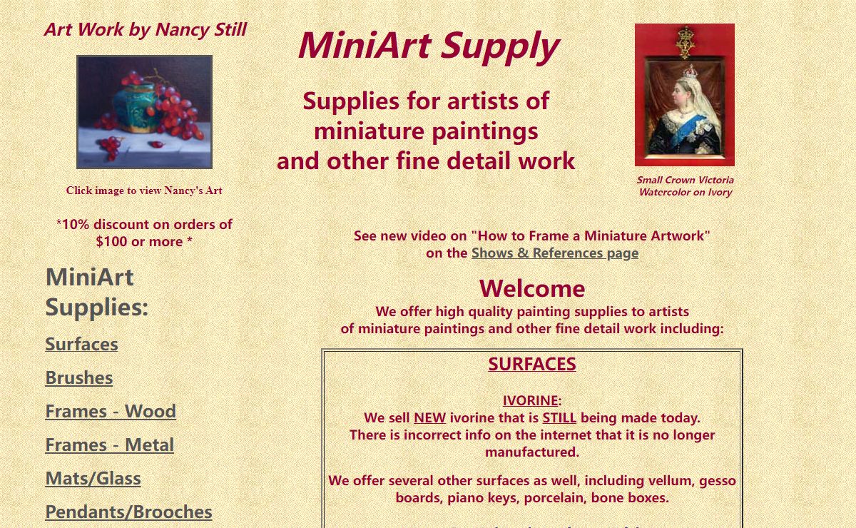 MiniArt Supply-Home Page