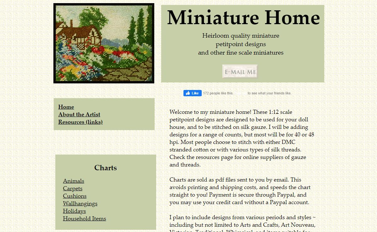 miniature petitpoint designs for your miniature home