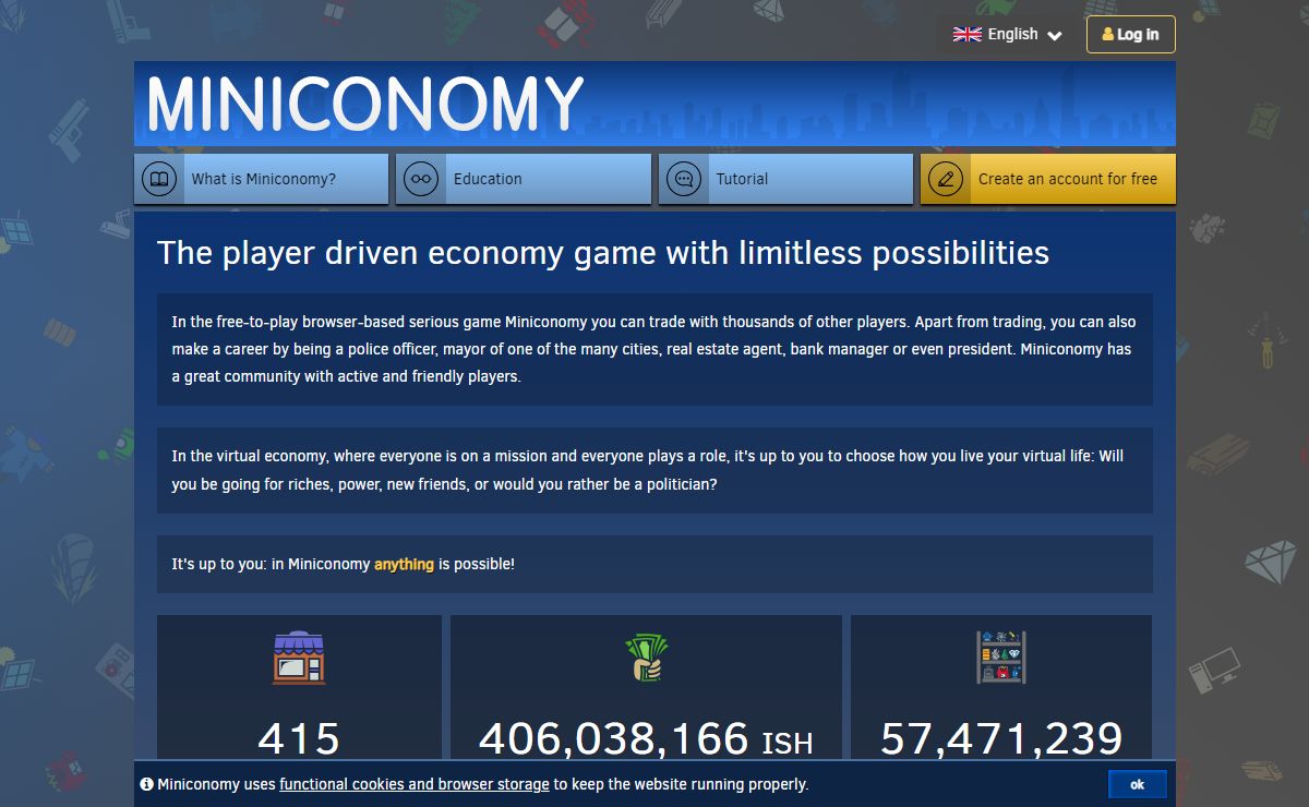 The player driven economy game with limitless possibilities - Miniconomy