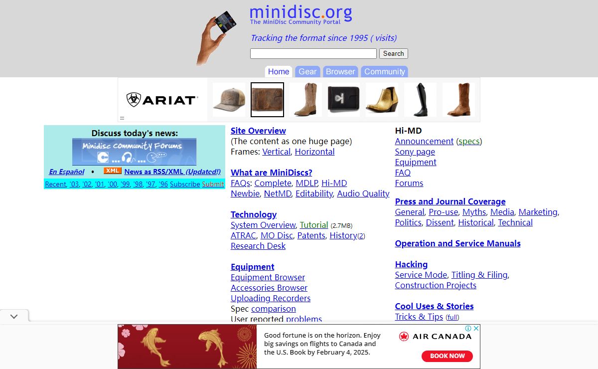 Minidisc Community Portal