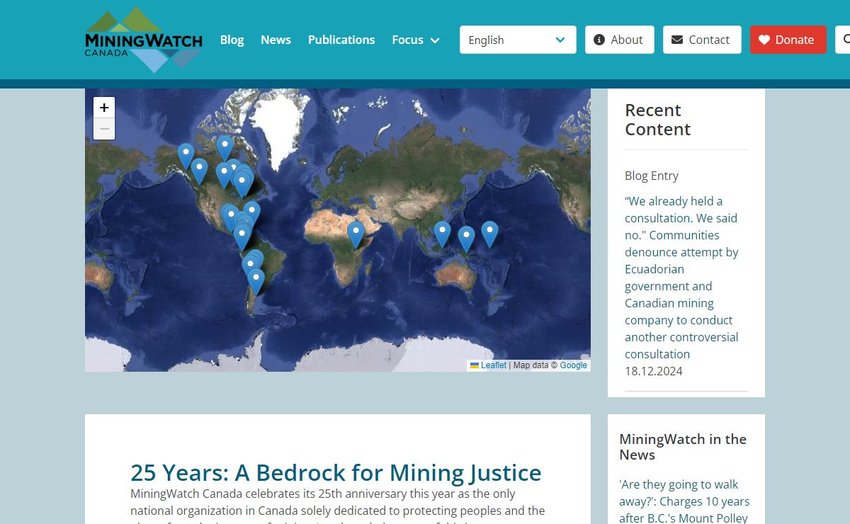 Home | Mining Watch Canada