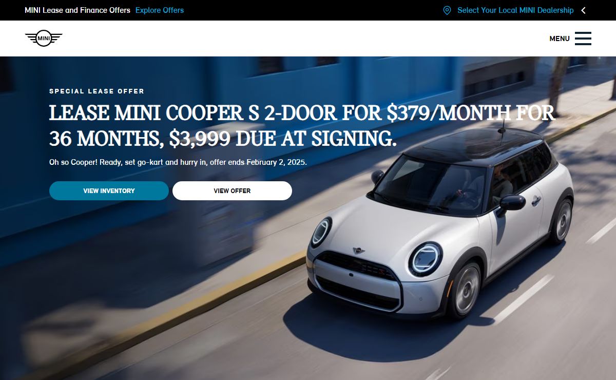 MINI USA | Small Cars, SUVs, Hatchbacks | Big Love