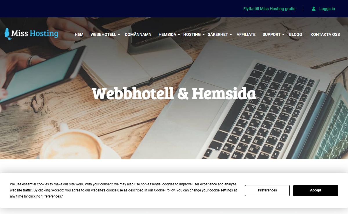 Webbhotell - Billigt, molnbaserat med cPanel | Miss Hosting
